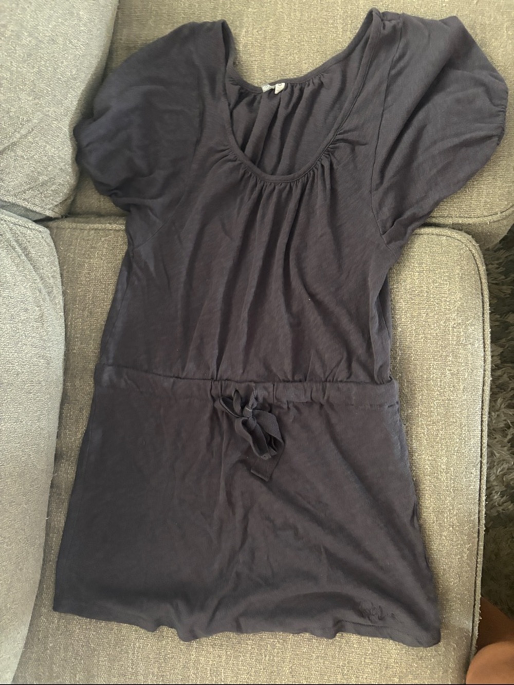 Rip Curl Gray Scoop Neck Top